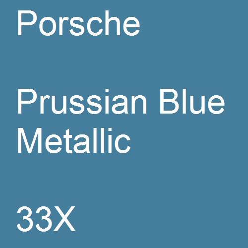 Porsche, Prussian Blue Metallic, 33X.